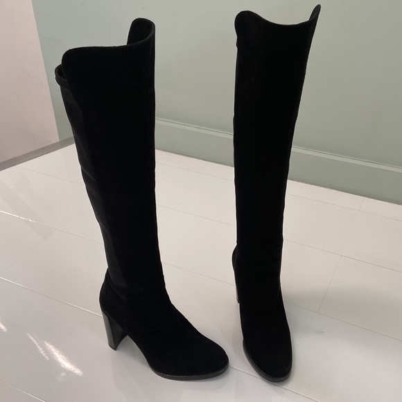 Stuart Weitzman Highjack Suede OTK boot. - Picture 5 of 14